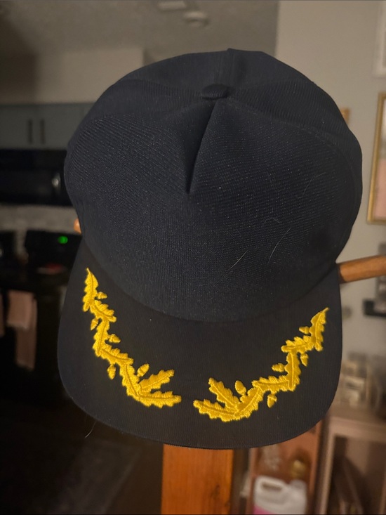 New Era Other - New Era Navy Blue Cap with Yellow Embroidered Laurel